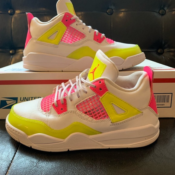 Jordan Shoes - Jordan 4 Retro PS ‘White-Lemon-Pink’